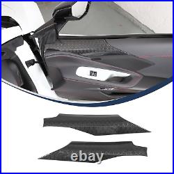 Real Honeycomb Carbon Fiber Interior Door Panel Trim Cover For Corvette C8 20-24