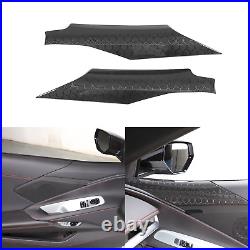 Real Honeycomb Carbon Fiber Interior Door Panel Trim Cover For Corvette C8 20-24