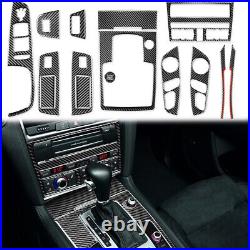 Red Bar Carbon Fiber Interior Accessories Whole Kit Cover For Audi Q7 2008-2015