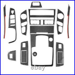 Red Bar Carbon Fiber Interior Accessories Whole Kit Cover For Audi Q7 2008-2015