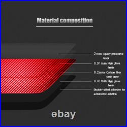 Red Carbon Fiber Car Interior Full Kit Trim For Audi Q5 2021-2024