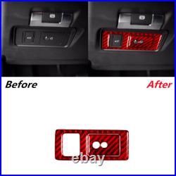 Red Carbon Fiber Full Interior Cover Trim For Land Rover Discovery Sport RHD