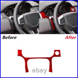 Red Carbon Fiber Full Interior Cover Trim For Land Rover Discovery Sport RHD