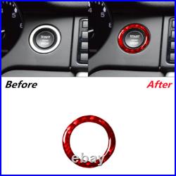 Red Carbon Fiber Full Interior Cover Trim For Land Rover Discovery Sport RHD