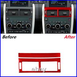 Red Carbon Fiber Full Interior Cover Trim For Land Rover Discovery Sport RHD