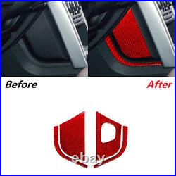 Red Carbon Fiber Full Interior Cover Trim For Land Rover Discovery Sport RHD