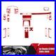 Red Carbon Fiber Full Interior Sticker Kit Set Trim For Honda S2000 2004-2009