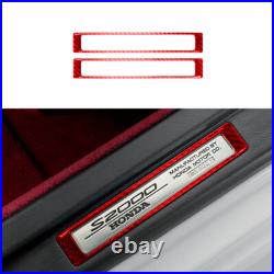 Red Carbon Fiber Full Interior Sticker Kit Set Trim For Honda S2000 2004-2009