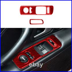Red Carbon Fiber Full Interior Sticker Kit Set Trim For Honda S2000 2004-2009