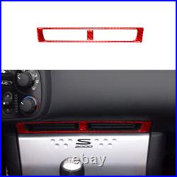 Red Carbon Fiber Full Interior Sticker Kit Set Trim For Honda S2000 2004-2009