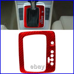 Red Carbon Fiber Full Kits Interior Sticker Trim For Volkswagen Passat B6 06-10