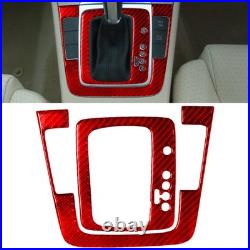 Red Carbon Fiber Full Kits Interior Sticker Trim For Volkswagen Passat B6 06-10