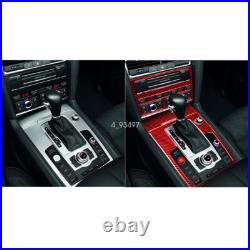 Red Carbon Fiber Interior Accessories Whole Kit Cover Trim For Audi Q7 2007-2015