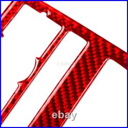 Red Carbon Fiber Interior Accessories Whole Kit Cover Trim For Audi Q7 2007-2015