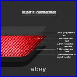 Red Carbon Fiber Interior Accessories Whole Kit Cover Trim For Audi Q7 2007-2015