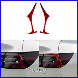 Red Carbon Fiber Interior Full Cover Trim RHD For Tesla Model 3/Y 2017-22 71Pcs