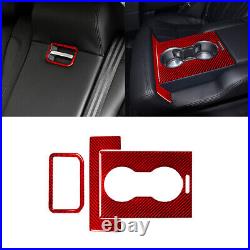 Red Carbon Fiber Interior Full Kit Cover Trim Set For Range Rover