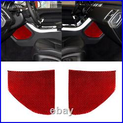 Red Carbon Fiber Interior Full Kit Cover Trim Set For Range Rover