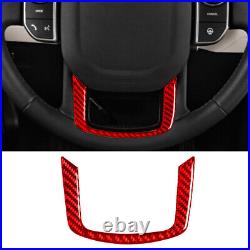 Red Carbon Fiber Interior Full Kit Cover Trim Set For Range Rover