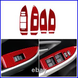 Red Carbon Fiber Interior Full Kit Trim Sticker For Toyota Prius 2012-2015 Red Carbon Fiber Interior Full Kit Trim Sticker For Toyota Prius 2012-2015