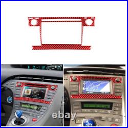 Red Carbon Fiber Interior Full Kit Trim Sticker For Toyota Prius 2012-2015 Red Carbon Fiber Interior Full Kit Trim Sticker For Toyota Prius 2012-2015