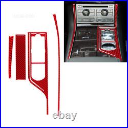 Red Carbon Fiber Interior Full Kits Cover Trim For Jaguar XF 2009-11