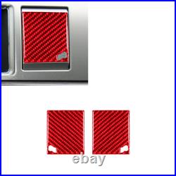 Red Carbon Fiber Interior Full Kits Cover Trim For Jaguar XF 2009-11