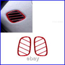 Red Carbon Fiber Interior Full Kits Cover Trim For Jaguar XF 2009-11