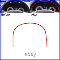 Red Carbon Fiber Interior Full Kits Cover Trim For Jaguar XF 2009-11