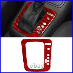 Red Carbon Fiber Interior Full Kits Sticker Trim For VW Tiguan 2013-17