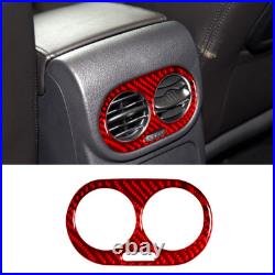 Red Carbon Fiber Interior Full Kits Sticker Trim For VW Tiguan 2013-17