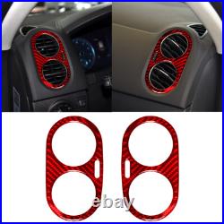 Red Carbon Fiber Interior Full Kits Sticker Trim For VW Tiguan 2013-17
