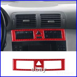 Red Carbon Fiber Interior Full Kits Trim Set For Mercedes C-Class W203