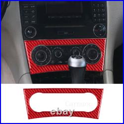 Red Carbon Fiber Interior Full Kits Trim Set For Mercedes C-Class W203