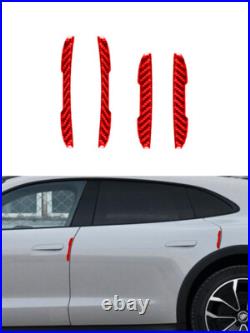 Red Carbon Fiber Interior Full Set Cover Trim For Porsche Taycan 2019-2022 Red Carbon Fiber Interior Full Set Cover Trim For Porsche Taycan 2019-2022