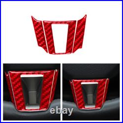 Red Carbon Fiber Interior Full Set Cover Trim Kit For Jaguar XF 2009-2011