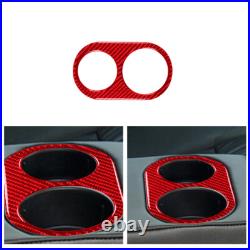 Red Carbon Fiber Interior Full Set Cover Trim Kit For Jaguar XF 2009-2011
