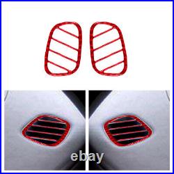 Red Carbon Fiber Interior Full Set Cover Trim Kit For Jaguar XF 2009-2011