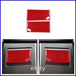 Red Carbon Fiber Interior Full Set Cover Trim Kit For Jaguar XF 2009-2011