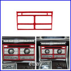 Red Carbon Fiber Interior Full Set Cover Trim Kit For Jaguar XF 2009-2011