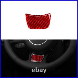 Red Carbon Fiber Interior Full Set Trim Cover Sticker For Audi A6 2012-2018