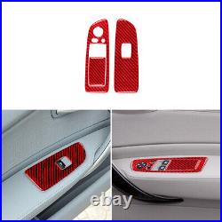 Red Carbon Fiber Interior Full Set Trim For BMW 1 Series E82/E88 2008-2013