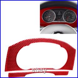 Red Carbon Fiber full Kits Interior Trim For VW Golf 2014-19