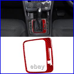 Red Carbon Fiber full Kits Interior Trim For VW Golf 2014-19