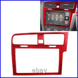 Red Carbon Fiber full Kits Interior Trim For VW Golf 2014-19