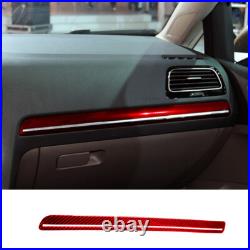 Red Carbon Fiber full Kits Interior Trim For VW Golf 2014-19