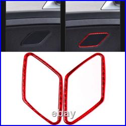 Red Carbon Fiber full Kits Interior Trim For VW Golf 2014-19