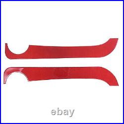 Red Carbon Interior Door Panel Trim Sticker For Fiat 500 Abarth 595 695 2011-19