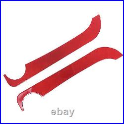 Red Carbon Interior Door Panel Trim Sticker For Fiat 500 Abarth 595 695 2011-19