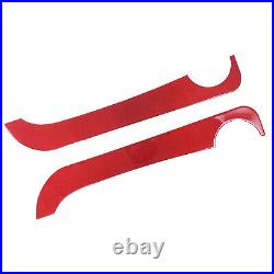 Red Carbon Interior Door Panel Trim Sticker For Fiat 500 Abarth 595 695 2011-19